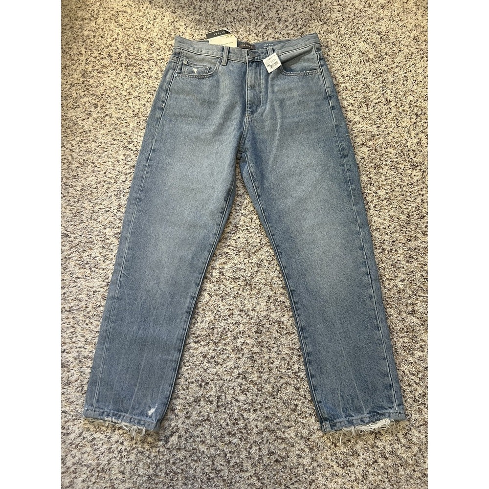 Dl1961 Women's Sz 28 Lela Slim Ultra High-Rise Straight Leg Jean %100 Cotton New